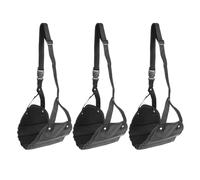 Mobestech Hamac Repose-Pieds Portable pour Avion et Bureau Set de 3 Pièces en Éponge et Nylon Respirant Sangle Réglable pour Voyage Bureau et Confort des Jambes