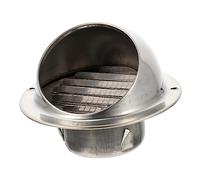 Mobestech Hotte D'ÉChappement Murale En Acier Inoxydable Avec ProtèGe-Vent ExtéRieur Et Clapet Anti-Retour RéSistante Aux IntempéRies Extracteur D'Air Mural Pour Bureau Et ExtéRieur