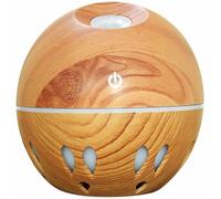 Mobestech Humidificateur de Bureau USB à Brume Silencieuse, Diffuseur D’air Hydratant en Bois Creux Léger, Portable pour Maison et Voyage, Compatible Bureau et Chambre, Humidificateur