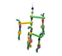 Mobestech Jouet Échelle à Oiseaux en Plastique Balançoire Intérieure pour Petits Oiseaux et Cockatiels, Terrain de Jeu Créatif et Divertissant pour L'Aventure Couleur Aléatoire