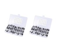 Mobestech Kit De 400 Condensateurs Électrolytiques en Aluminium Assortiment De Condensateurs Électrolytiques De 0 1 À 220 Valeur Marquée pour Fournitures Audio