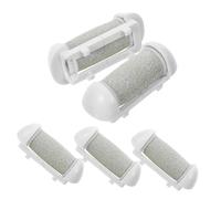 Mobestech Kit De 5 Têtes De Rouleau De Râpe Électrique Gris Pour Pédicure, Recharges Pour Limes à Pieds, Outils Pour Enlever Les Peaux Mortes, Compatibles Appareil Électrique, Usage Soins Des Pieds