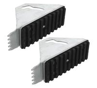 Mobestech Kit de Pieds Rembourrés D'échelle en Caoutchouc Antidérapant pour Échelle Extensible en Fer, Résistant aux Uv, pour Sols Irréguliers et Carrelages, 1 Paire
