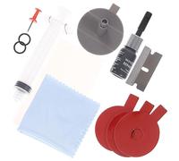 Mobestech Kit De Réparation Pare-Brise Voiture Complet pour Éclats Fissures Étoile Et Demi-Lune Outils Durables Et Sécurisés pour Vitres Laminées
