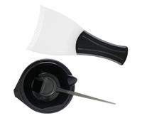 Mobestech Kit de Teinture Capillaire 3 Pièces - Bol à Teinture Noir, Pinceau Applicateur et Planche de Coloration - Outils Professionnels pour Salon et Usage Domicile, Accessoires Coiffure
