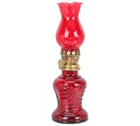 Mobestech Lampe à Kérosène Rétro Verre Luminaire Vintage pour Décoration Intérieure et Extérieure Lampes à Huile avec Couvercle Verre et Réservoir pour Camping et Ambiance Romantique