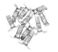 Mobestech Lot de 10 Pinces Bulldog Murales en Métal Support Mural pour Balais et Serpillières Clips à Outils Robustes Ressort Puissant Rangement Garage et Buanderie Fixation Murale