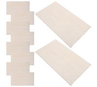 Mobestech Lot de 10 Planches de Bois Brut Rectangulaires 17x30x0,3 Cm en Contreplaqué Fin pour Loisirs Créatifs, Bricolage et Décoration, Surfaces Lisses sans Échardes, Matériaux