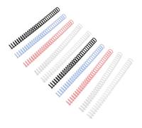 Mobestech Lot de 10 Spirales de Reliure en Plastique 19 MM 30 Trous Couleurs Assorties Peignes à Spirale de Reliure pour Classeurs et Documents Compatibles Machines à Relier Usage