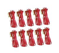 Mobestech Lot de 100 Paquet De Rangement en Filet Rouge 60 Cm en Nylon Résistant Ficelle, Portable pour Courses D'extérieur Et Stockage De Fruits, Filet à Main Pratique pour Pastèque Et Légumes