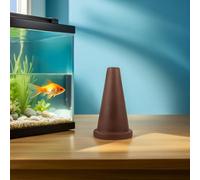 Mobestech Lot de 2 Barils de Ponte en Argile Violette pour Aquarium Cônes de Reproduction Microporeux Cachettes Naturelles pour Poissons-Anges Discus et Crevettes Habitat de Ponte