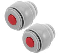 Mobestech Lot de 2 Bouchons de Remplacement Étanches pour Bouteille Isotherme 500-1200 Ml Couvercle sous Vide Interrupteur Pratique Compatible Gourde de Voyage Couvercle Isolant