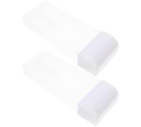 Mobestech Lot de 2 Bouteilles de Cire Dépilatoire Format Voyage, Flacons de Rangement Étanches en Plastique Solide, Distributeurs Compacts pour Épilation Cire à Domicile Couleur Aléatoire