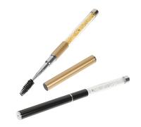 Mobestech Lot de 2 Brosses à Cils Spirales pour Extensions de Cils, 2 Pièces, Format Standard, Goupillon Noir et Doré, pour Maquillage Professionnel et Usage Personnel, pour Salons de Beauté