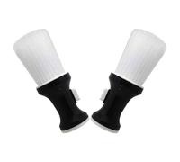 Mobestech Lot de 2 Brosses à Plumeau pour Coiffeur avec Poils Doux Brosse de Nettoyage pour Cheveux Cassés Outil de Dépoussiérage pour Cou et Visage Usage Professionnel et Domestique