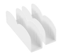 Mobestech Lot de 2 Clips de Fixation pour Parc, Base Antidérapante ABS | Montage Simple, Structure des Deux Côtés, pour Sols Durs et Barrières, Blanc et Jaune