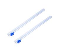 Mobestech Lot de 2 Coupe-Films Plastiques Coulissants 27 CM Distributeur de Film Alimentaire Lame Antirouille Outil de Découpe Précis pour Emballage la Cuisine et Usage Domestique