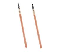 Mobestech Lot de 2 Crayons à Sourcils avec Brosse Double Embout Crayon Imperméable Longue Tenue Couleurs 02 Brun Café et 05 Gris Café Outil Cosmétique pour Maquillage Naturel des