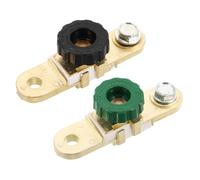 Mobestech Lot de 2 Interrupteurs de Déconnexion Batterie Négative à Borne Supérieure pour Voiture, Camion et Camping-car - Isolateur Robuste Indicateur Visuel D'état, Coupure D'alimentation