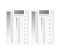 Mobestech Lot de 2 Jauges de Mesure de Haute Précision Transparentes pour Détection de Défauts, Fissures et Rayures, Outil Compact et Multifonction pour Inspection Industrielle et Analyse