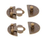 Mobestech Lot De 2 Loquets De Porte en Laiton Petits Loquets Poignées De Pieuvre pour Tiroir Trappe Seuil Plat Charnières Et Loquets De Porte Loquets De Verrouillage Charnières en