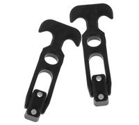 Mobestech Lot de 2 Loquets Flexibles en Caoutchouc Poignée en T pour Capot de Voiture et Boîte à Outils, Pratiques et Réduisant les Vibrations, Adaptés aux Machines Agricoles