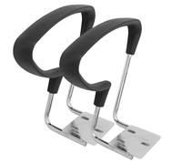 Mobestech Lot de 2 Poignées D’Accoudoir Universelles pour Chaise de Bureau Kit de Réparation Anneaux de Charnière Articulés Fixation Rapide sans Outil Accessoires Compatibles Chaises