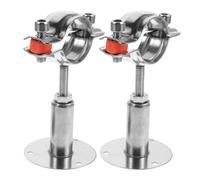 Mobestech Lot de 2 Porte-Bouteilles Muraux Réglables en Métal Casier à Vin Individuel 38-40 MM Ajustable 50-95 MM Support Mural Peu Encombrant Cuisine Bar et Salle à Manger Présentoir à