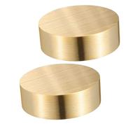 Mobestech Lot de 2 Presse-Papiers Ronds en Laiton Massif 4 CM Poids Stabilisateur pour Calligraphie Dessin et Bureau Résistant au Vent pour Usage Intérieur et Extérieur