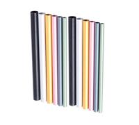 Mobestech Lot de 2 Set de Set de Ensembles de 12 Tubes de Modelage pour Ongles en Métal Courbés en C, Bâtonnets pour Manucure Gel UV et Acrylique, Outils Professionnels pour Correction