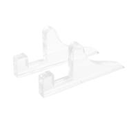Mobestech Lot de 2 Supports Cadres en Acrylique Transparent 4,5X10 CM Épaisseur 10 MM, Porte-Certificat et Photo Rigide pour Bureau, Décoration Polyvalente, Maintien Stable et Gain de Place