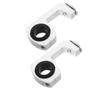 Mobestech Lot De 2 Supports De Fixation pour Protège-Mains De Accessoires De Montage pour Guidon Argent
