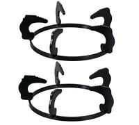 Mobestech Lot De 2 Supports En Fonte Antidérapants Pour Cuisinière à Gaz ø 20,2 Cm, Accessoires La Cuisine Stables Et Résistants Haute Température, Support Wok Et Casserole Sécurisé Pour Cuisson