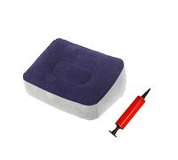 Mobestech Lot De 2 Tapis Gonflables Floqués En Pvc Bleu Pour Siège Chaise Longue Pompe Hamac Repose-Pieds Coussin De Repose-Pieds Avion