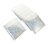 Mobestech Lot De 20 Enveloppes à Bulles Professionnelles Argentées 15 x 13 Cm, Paquet D'expédition, Pochettes Multifonctions Pour Emballage De Vêtements Et Fournitures D'expédition