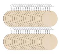 Mobestech Lot de 200 Pendentifs de Boucles D’Oreilles en Bois Naturel Forme Géométrique Non Traité Légers et Vierges pour Création DIY Décoration Artisanale et Bijoux Personnalisés