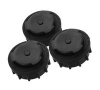 Mobestech Lot de 3 Bouchons de Vidange pour Poubelle 660l, Bouchons Anti-fuites en Plastique Noir Joint D’étanchéité, Remplacement pour Poubelle Extérieure, Pièces de Rechange Résistantes