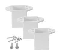 Mobestech Lot de 3 Supports de Manivelle pour Auvent Extérieur, Fixation Inférieure avec Vis, Compatible Tige de 13 Mm, Pièces de Rechange pour Store de Voiture et Volet Roulant,