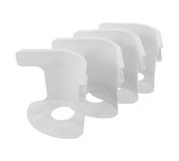 Mobestech Lot de 4 Pinces Antidérapantes Blanches pour Draps-Housses Fixations D’Angle Universelles pour Matelas Supports Triangulaires Résistants en Plastique Maintien Sécurisé pour