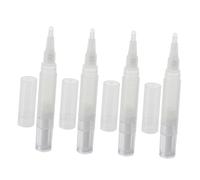 Mobestech Lot de 4 Stylos Vides pour Manucure 4ml Pinceau, Stylo pour Huile à Cuticules et Croissance des Cils, Matériel Abs, pour Salon de Beauté
