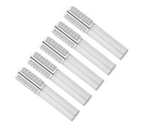 Mobestech Lot de 5 Tubes Ronds de Brillant à Lèvres Rechargeables 5 Ml Contenants DIY pour Rouge à Lèvres Porte-Gloss Compact Transparent pour Maquillage et Voyages