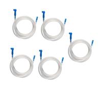 Mobestech Lot De 5 Tuyaux De Purge De Frein De 1 2 M pour Voiture Camion Véhicule De Chantier Connecteur De Purge Dhuile De Frein en Caoutchouc Abs
