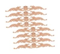Mobestech Lot De 8 Autocollants Style Appliques pour Meubles Cadre en Bois Beige