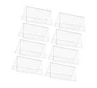 Mobestech Lot De 8 Porte-Cartes De Table Réutilisables en Acrylique Supports De Signalisation en Acrylique pour Formations Professionnelles Mariages Et Événements