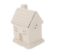 Mobestech Maison Céramique Lumineuse de Noël avec LED Figurine Décorative Village Festif Intérieure Style Ferme Classique Éclairage Économe pour Ambiance Hivernale