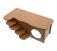 Mobestech Maison de Cachette pour Hamster à Plusieurs Compartiments avec Échelle, Refuge Anti-morsures en Matériau Résistant, Habitat Sécurisé 27 X 14 X 10,5 Cm pour Petits Rongeurs