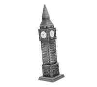 Mobestech Maquette De Big en Métal Décorative Sculpture Architecturale Anglaise Finition Vintage Décoration Intérieure Souvenir De Londres Modèle D'architecture Maison