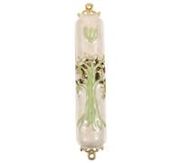 Mobestech Mezuzah Métallique Rétro pour Décoration de Porte Religieux et Ornement Inspirant pour Maison et Lieu de