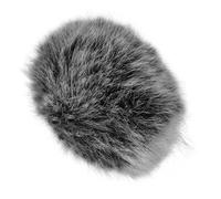 Mobestech Microphone Furry Windscreen Muff Noir Blanc Anti-vent Protection Extérieure pour Enregistrement Film et Scène