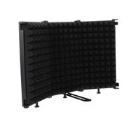 Mobestech Microphone Isolation Shield Portable Folding Noise Reduction Wind Screen For Recording Studio And Live Broadcast